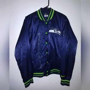 Seattle Seahawks NFL Team Apparel X Nike Satin Jacket Men's Size L